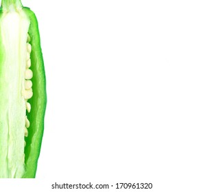  peppers isolated on a white background