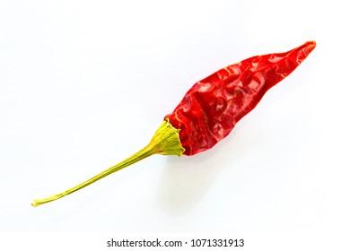 Peppers pods red bitter spicy tabasco isolated on white background