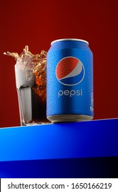 Pepsi Splash Isolated (Use Editorial Only)