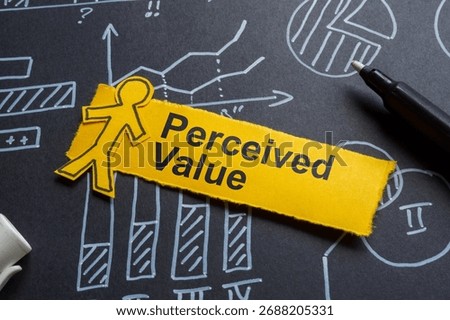 Perceived value and charts. Customer perception and market positioning.