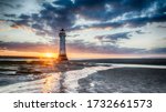 Perch Rock Lighthouse Sunset - New Brighton Wirral Merseyside UK
