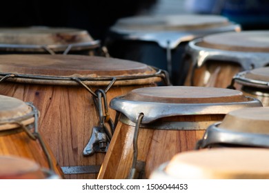 percussion instruments waiting to be played