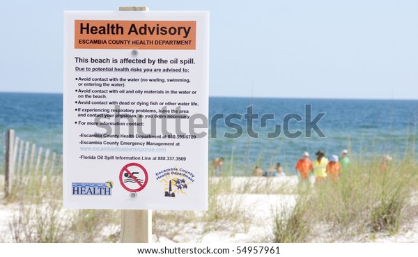 Perdido Key Fl June 10 Warning Stock Photo (Edit Now) 54957961