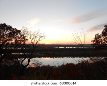 Pere Marquette State Park At Sunset, Grafton, IL