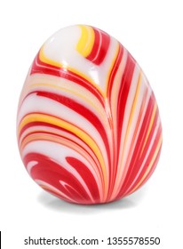 Perfect colorful handmade easter eggs isolated on a white  - Shutterstock ID 1355578550