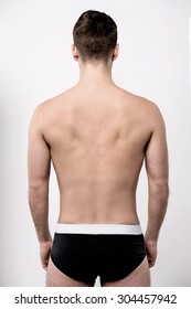 Perfect Fit Man From The Back In Underwear