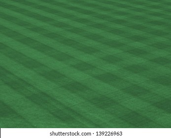 Perfect Grass Showing Mow Patterns at Major League Ballpark
