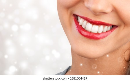 Perfect Healthy Teeth Smile Of A Young Woman