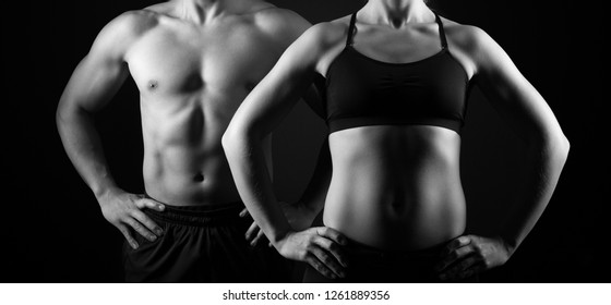 Perfect male and female upper bodies. - Powered by Shutterstock