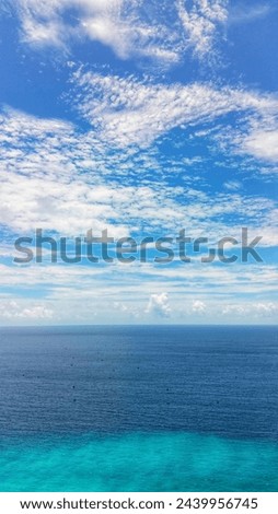 a perfect natural view of the open sea