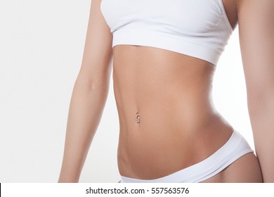 girl toned stomach