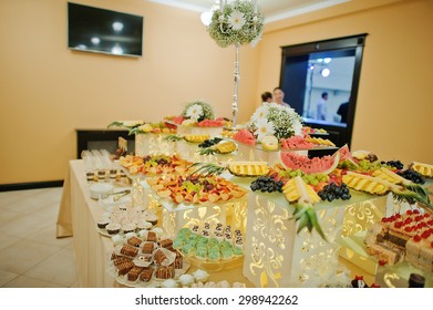 Perfect Wedding Reception Table Of Food And Drink