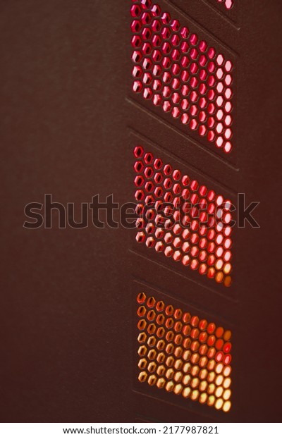 Perforated Perforated Computer Case Background Stock Photo 2177987821 ...