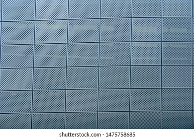 Perforated facade cladding of Dongdaemun Design Plaza or DDP in Seoul, Korea