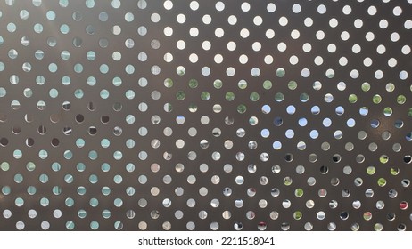 Perforated Metal Sheet Texture Background