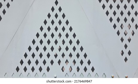 Perforated Metal Sheet Wall Background