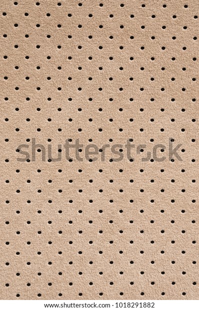 Perforated Suede Texture Background Car Interior Stock Photo