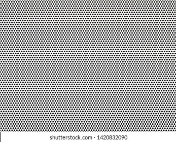 Perforated white metal panel background. White metal plate with dots. Aluminum punching metal