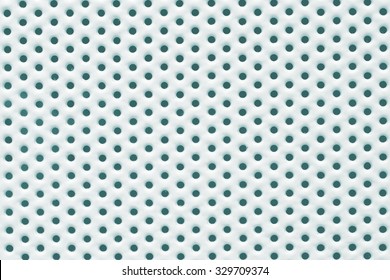 Perforated White Painted Metal