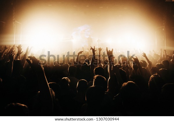 Performace Popular Group Crowd Dancing Having Stock Photo (Edit Now ...