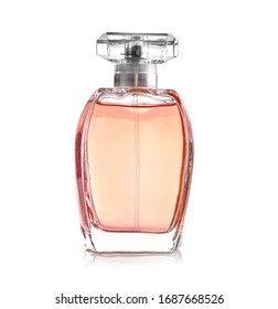Perfume bottle on a white background