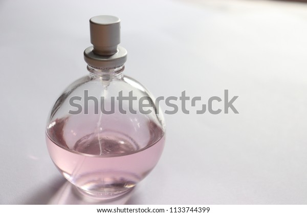 Perfume Bottle Pink Round Stock Photo 