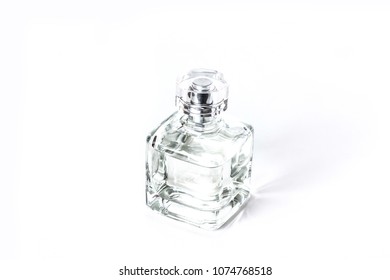 Perfume Bottle, Transparent Glass Fragrance Spray Mock Up