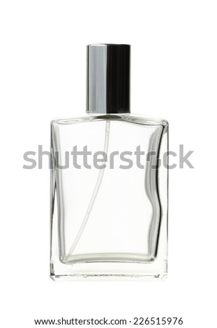 Perfume bottle (with clipping path) isolated on white background