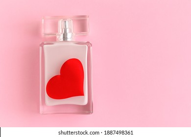 Perfume With Hearts As A Gift For Valentine's Day