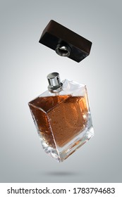 Perfume Mockup, Drop Cosmetic Perfume Bottle