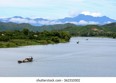 Perfume River In Hue In Vietnam