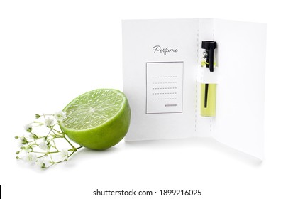 Perfume Sample On White Background