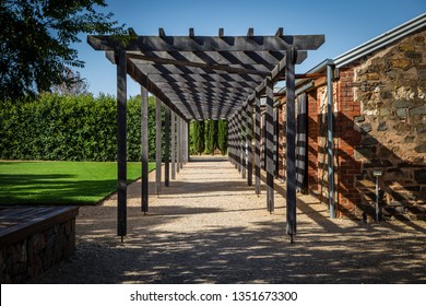 Pergola Symmetry Black Beautiful Architecture And Heritage Building