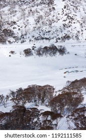 Perisher Snow Resort In New South Wales In Australia In Winter