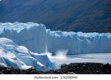 Perito Moreno Glacier Lateral Wall In Patagonia Argentine