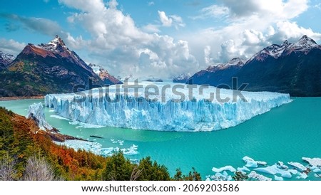 Perito Moreno Glacier, located in Los Glaciares National Park. Patagonia. Argentina