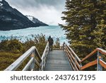 Perito Moreno Glacier in Los Glaciers National Park in Patagonia, Argentina. Blue ice Glacier, ancient ice, El Calafate, Patagonia