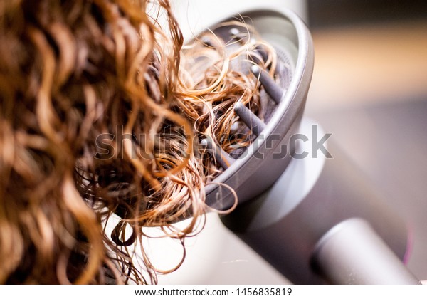 Perming Red Hair Curls Stock Photo Edit Now 1456835819