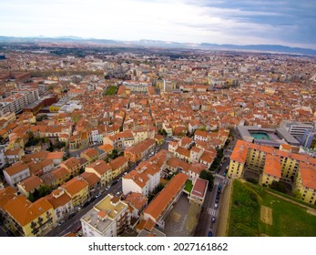 Perpignan. Aerial view of  city. France.Europe