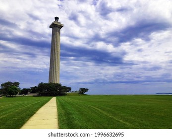 Perry's Monument On Put In Bay In Ohio