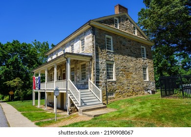 Perryville, MD, USA – August 13, 2022: The Rodgers’ Tavern, Where George Washington Often Stopped, Still Stands On The Old Post Road.