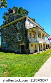 Perryville, MD, USA – August 13, 2022: The Rodgers’ Tavern, Where George Washington Often Stopped, Still Stands On The Old Post Road.