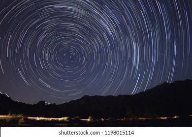 Perseid Meteor Shower And Stars