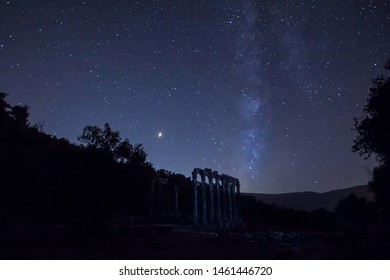 Perseid Meteor Shower And Stars