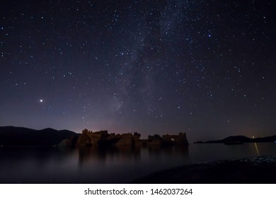 Perseid Meteor Shower And Stars