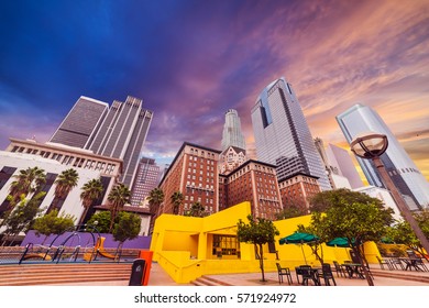 Pershing square in downtown Los Angeles, California