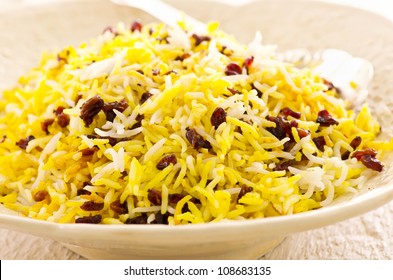 Persian Saffron Rice With Berberis