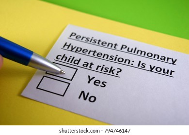 Persistent Pulmonary Hypertension: Is Your Child At Risk? Yes Or No