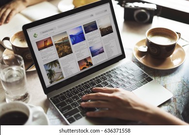 Person Browsing Internet On Laptop Concept - Shutterstock ID 636371558