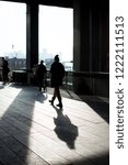 Person Casting Shadow in Frame